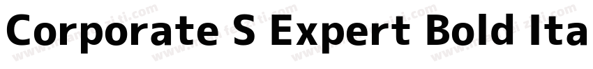 Corporate S Expert Bold Italic OsF字体转换